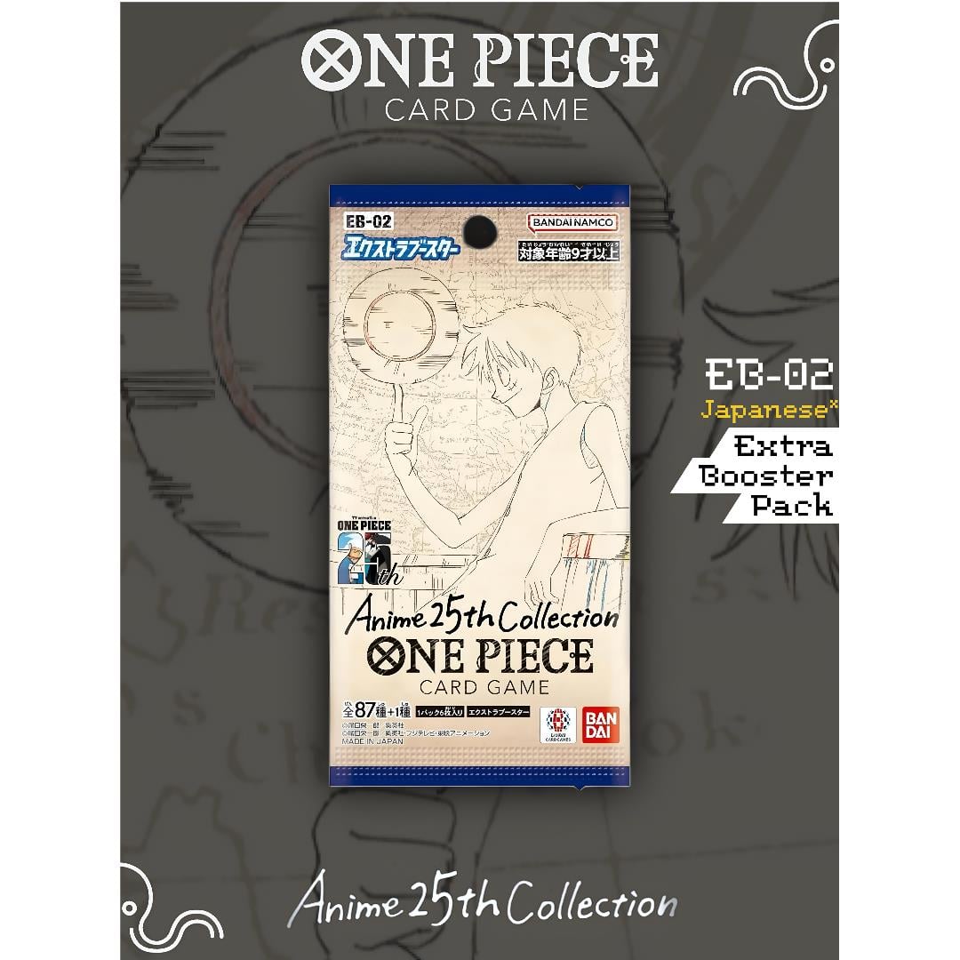 One Piece EB-02 Anime 25th Collection Japanese Booster Pack (1 Adet)