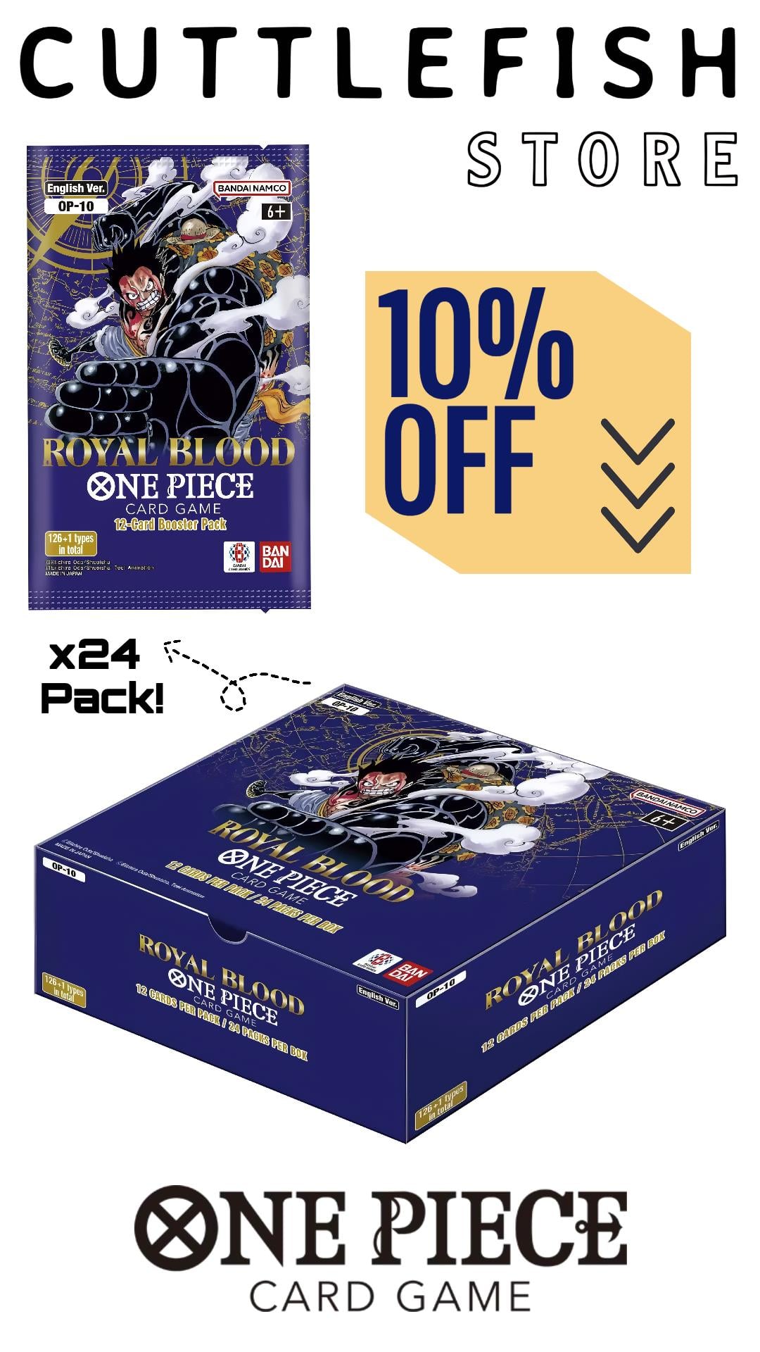 One Piece: OP-10 Royal Blood Booster Box (English)