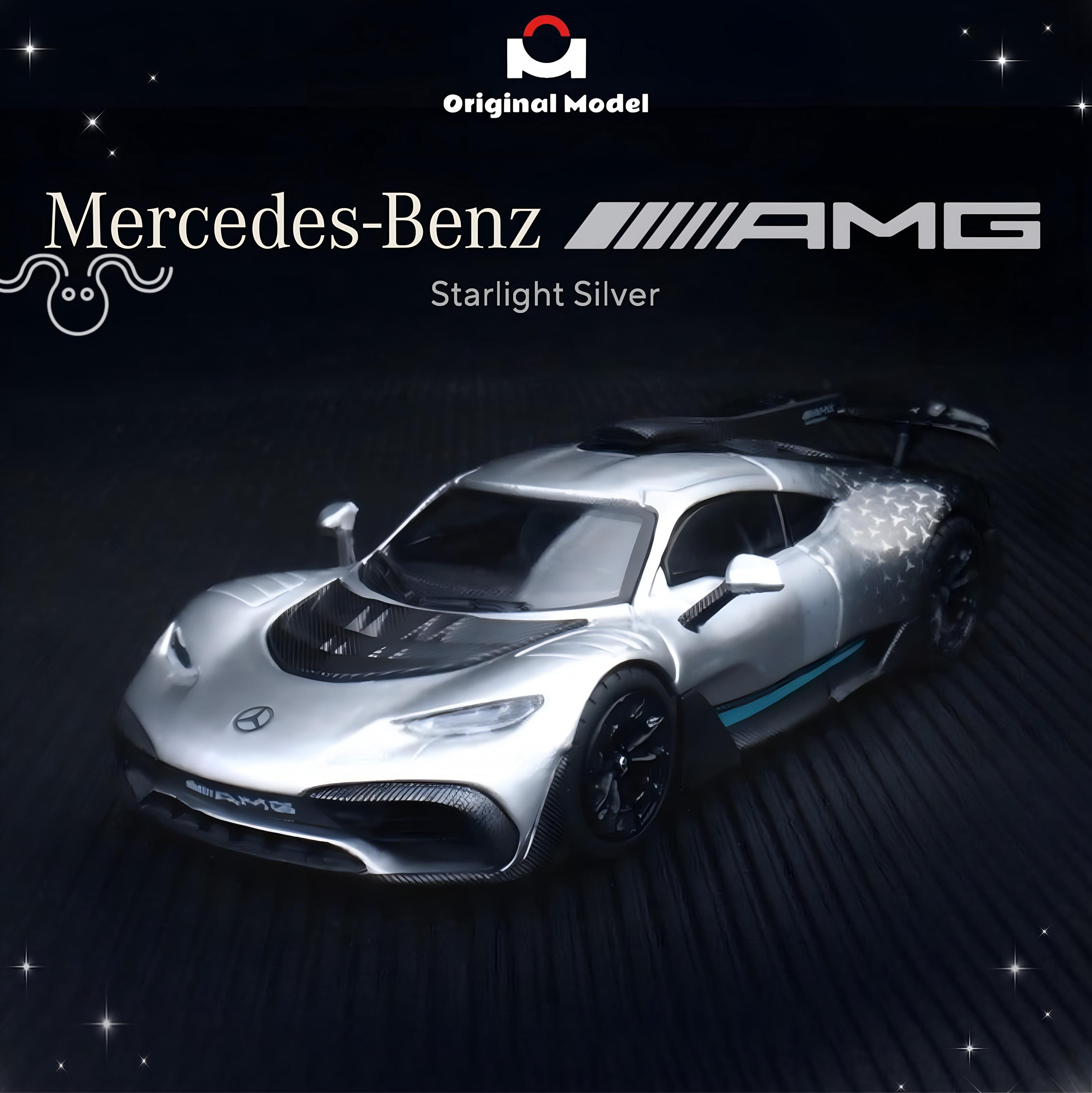 Original Model 1/64 Mercedes Benz AMG One Starlight Silver Diecast Model (Limited 999pc)