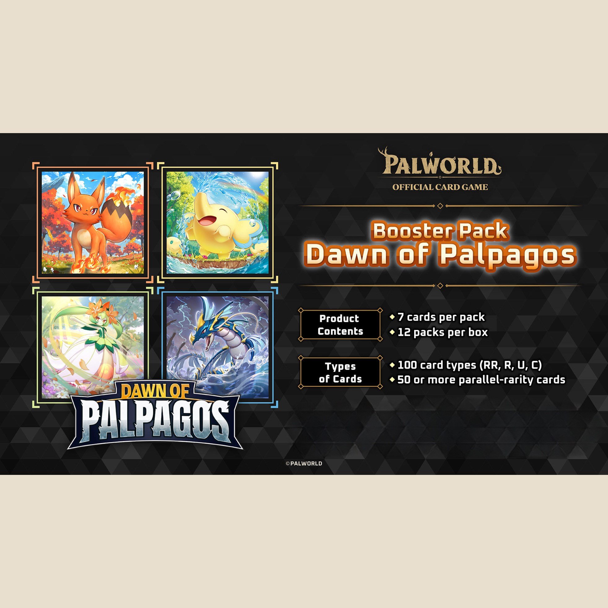 PALWORLD OFFICIAL CARD GAME 初版 8BOX Palworld Official Card Game: Dawn of Palpagos - Booster Box 1st