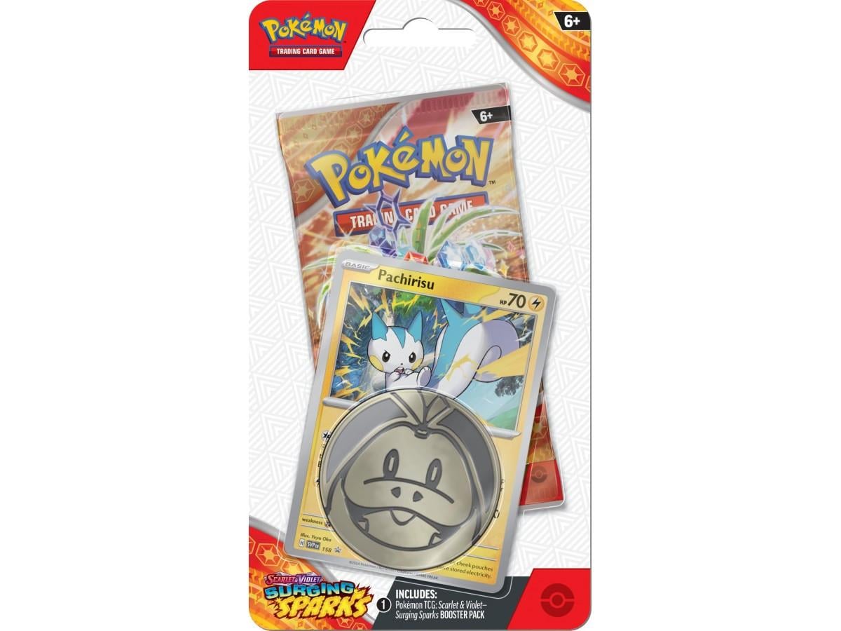Pokemon Tcg Surging Sparks Checklane Booster Paket + Pachirisu