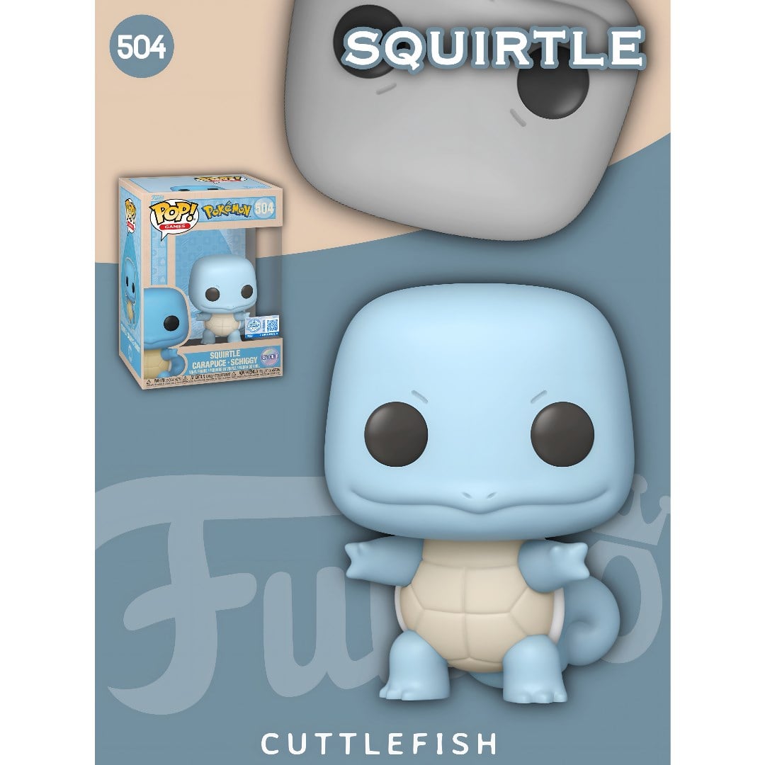 Pokémon Funko Pop! Squirtle (Soft Color) Special Edition No:504