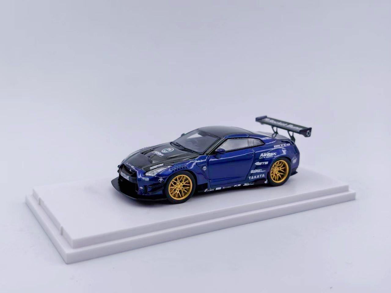 RR Model GT-R R35 Wide-Body Modified Blue
