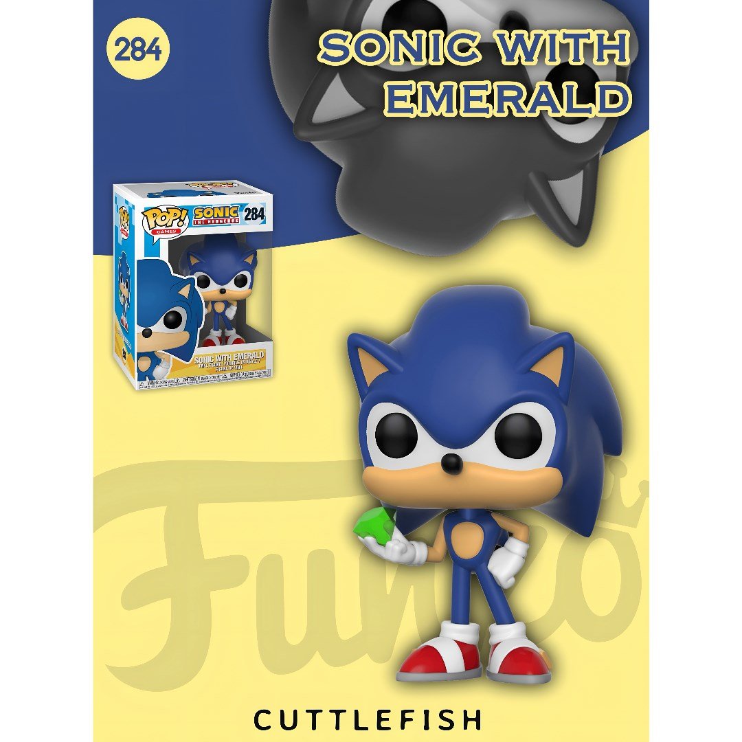 Sonic The Hedgehog Funko Pop! Sonic with Emerald No:284