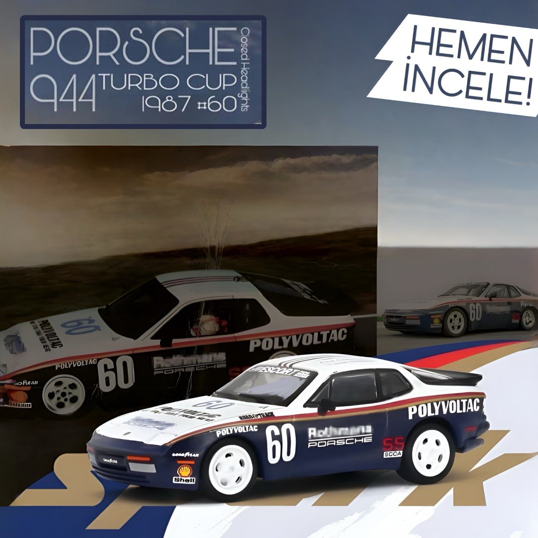 Sparky 1/64 Porsche 944 Turbo Cup 1987 #60 YO64036