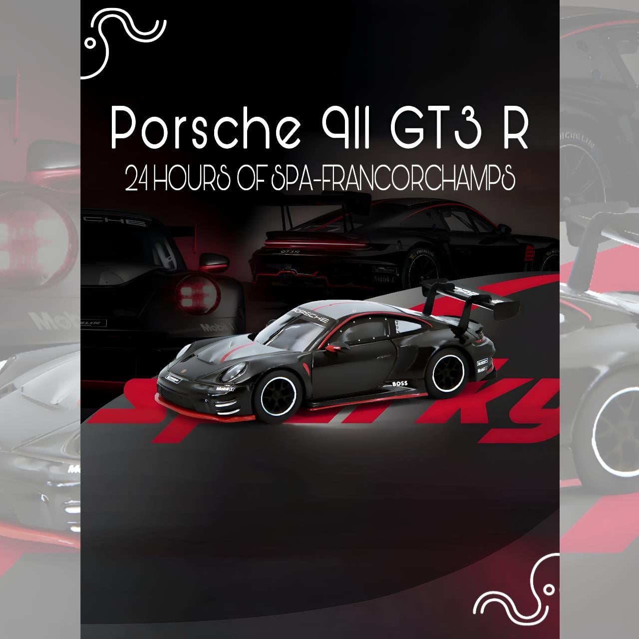 Sparky x Tiny 1:64 Porsche 911 GT3 R24 Hours of Spa-Francorchamps (Tiny Exclusive)