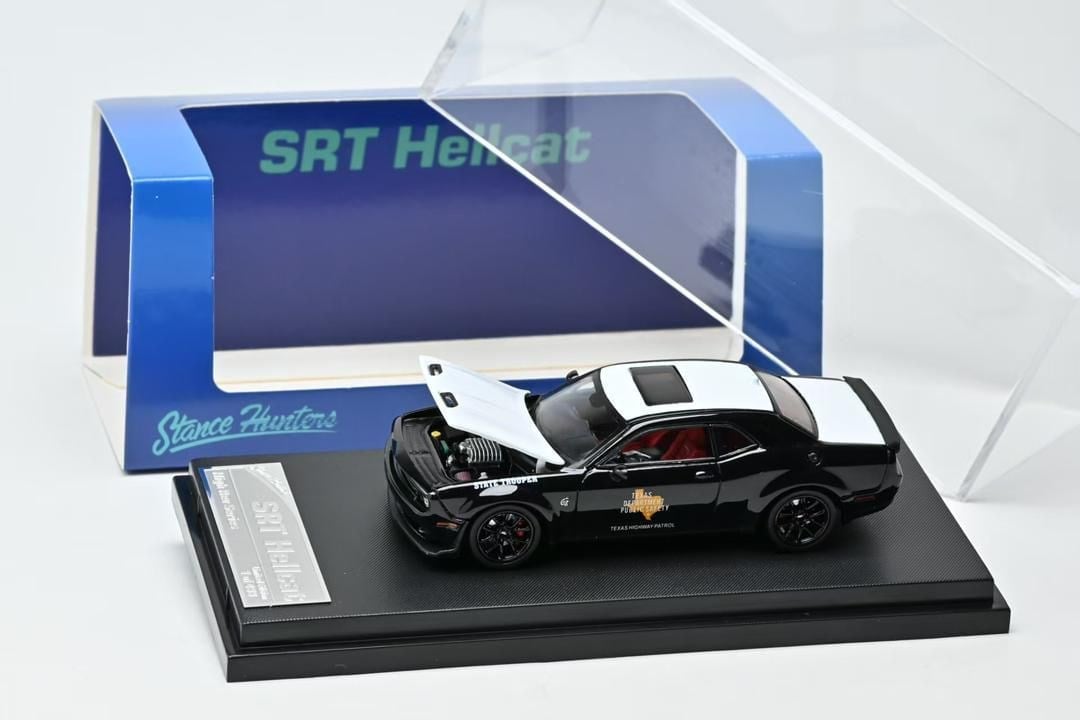 Stance Hunters 1:64 Dodge Challenger Hellcat SRT Hellcat Texas State Trooper Livery