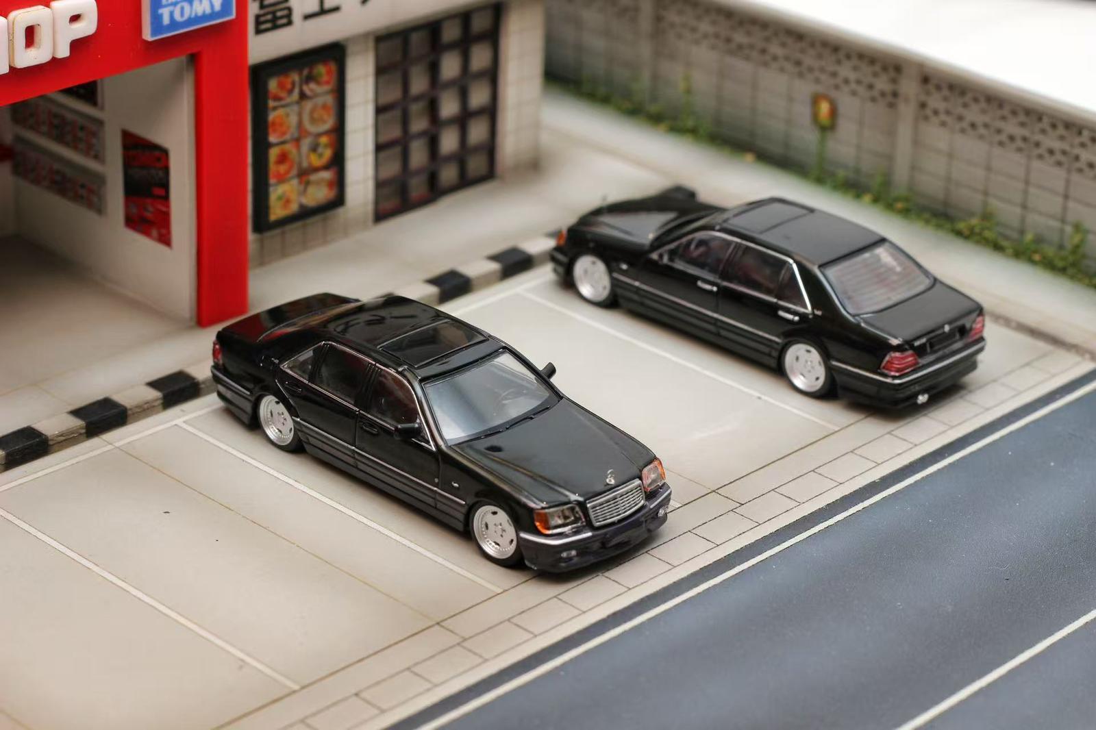 Street Weapon Benz W140 Black 1:64
