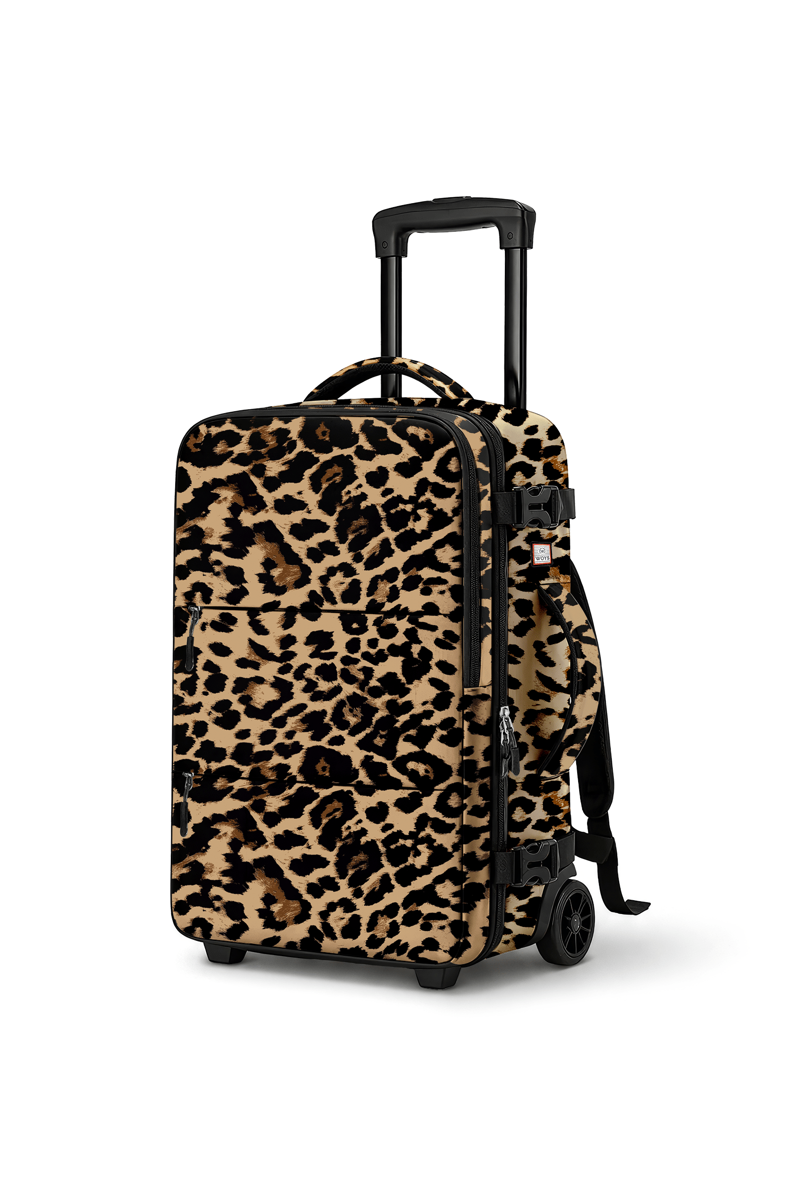 ✈️ WOYS TRAVEL Valize Gerek Bırakmayan Kabin Boy Leopar Desenli Seyahat Çantası
