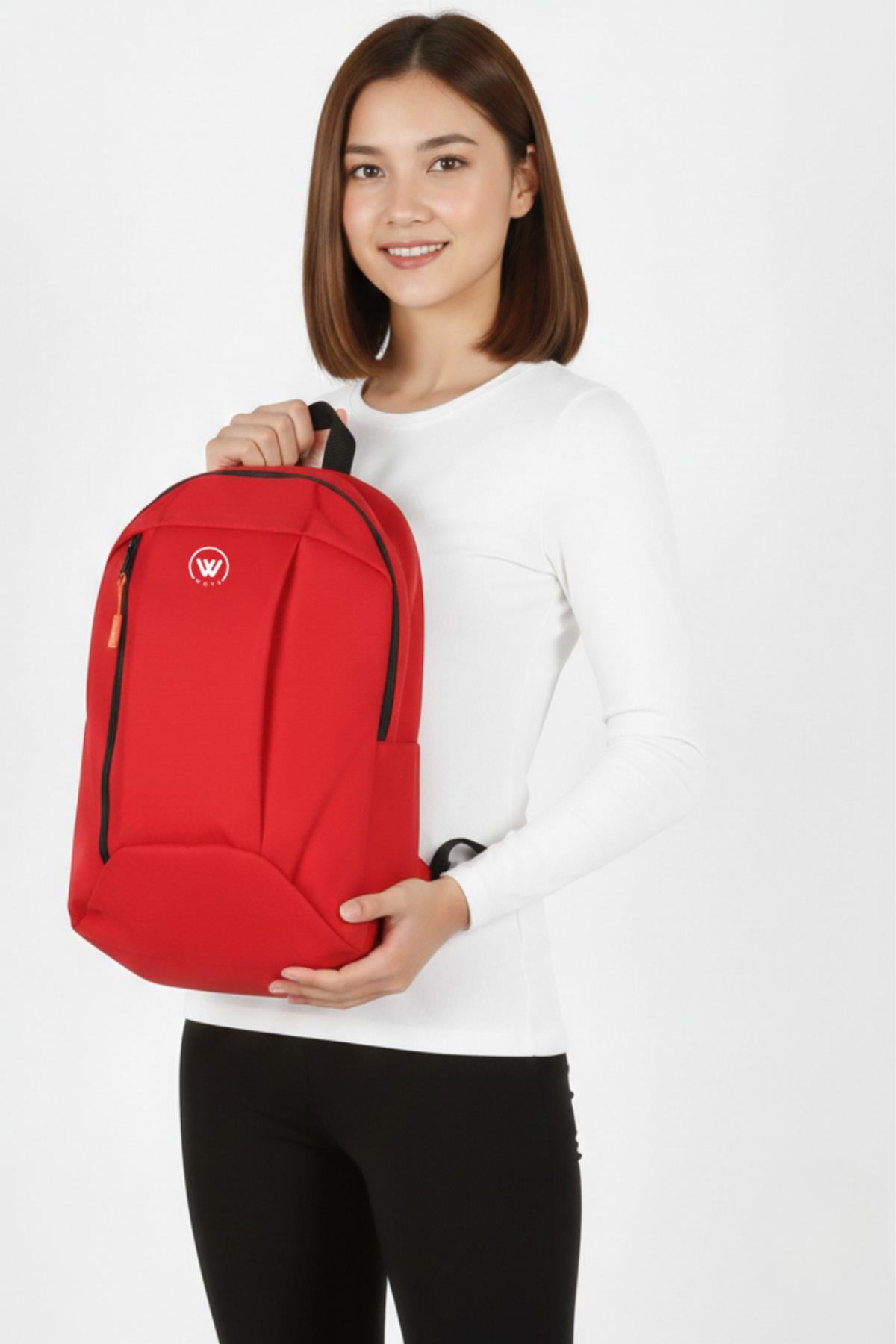 Kırmızı Renk Mini Sırt Çantası | Günlük Kullanım ve Yürüyüş Çantası | 10 Litre | Unisex