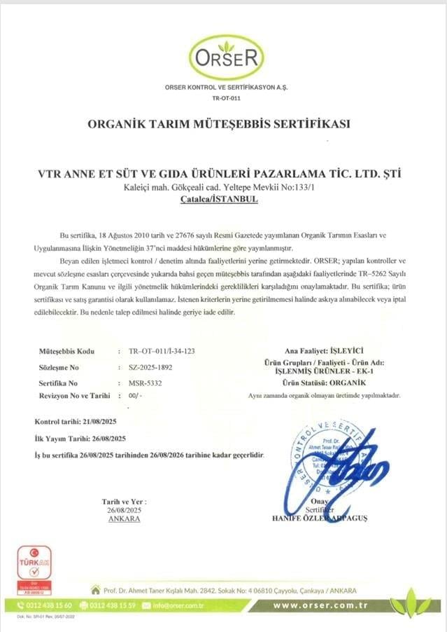 Organik Muzlu Elma Püresi