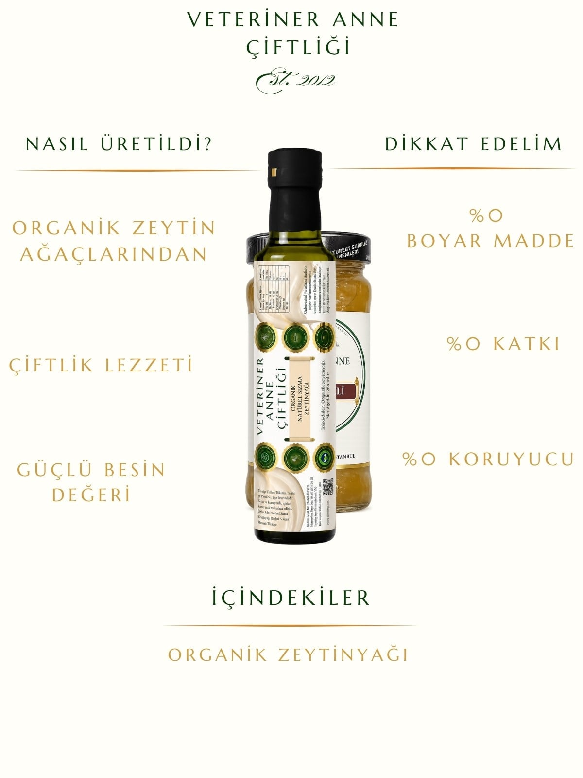 Organik Naturel Sızma Zeytinyağı 250 ml