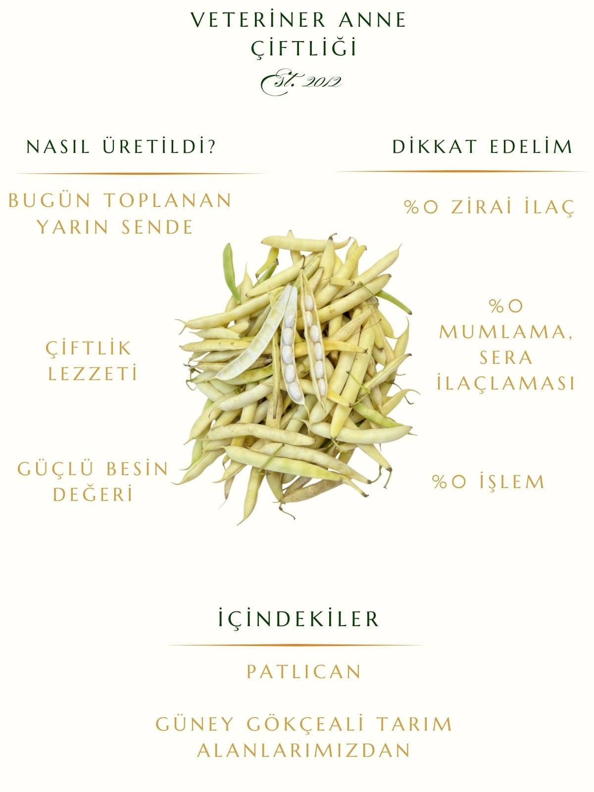 Şeker Fasulye Kabuklu 1kg