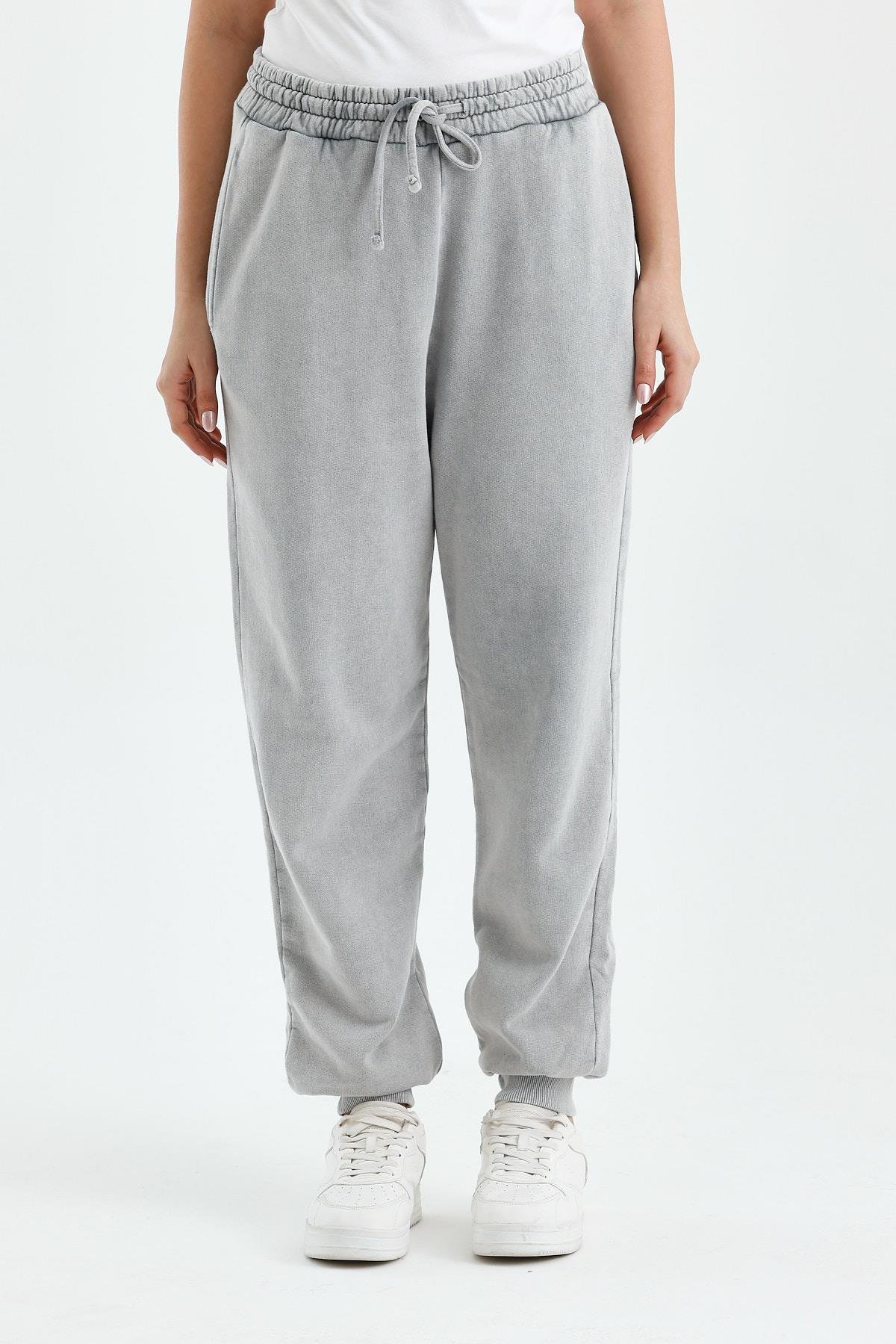 Kadın Sweatpants Relaxed Gri