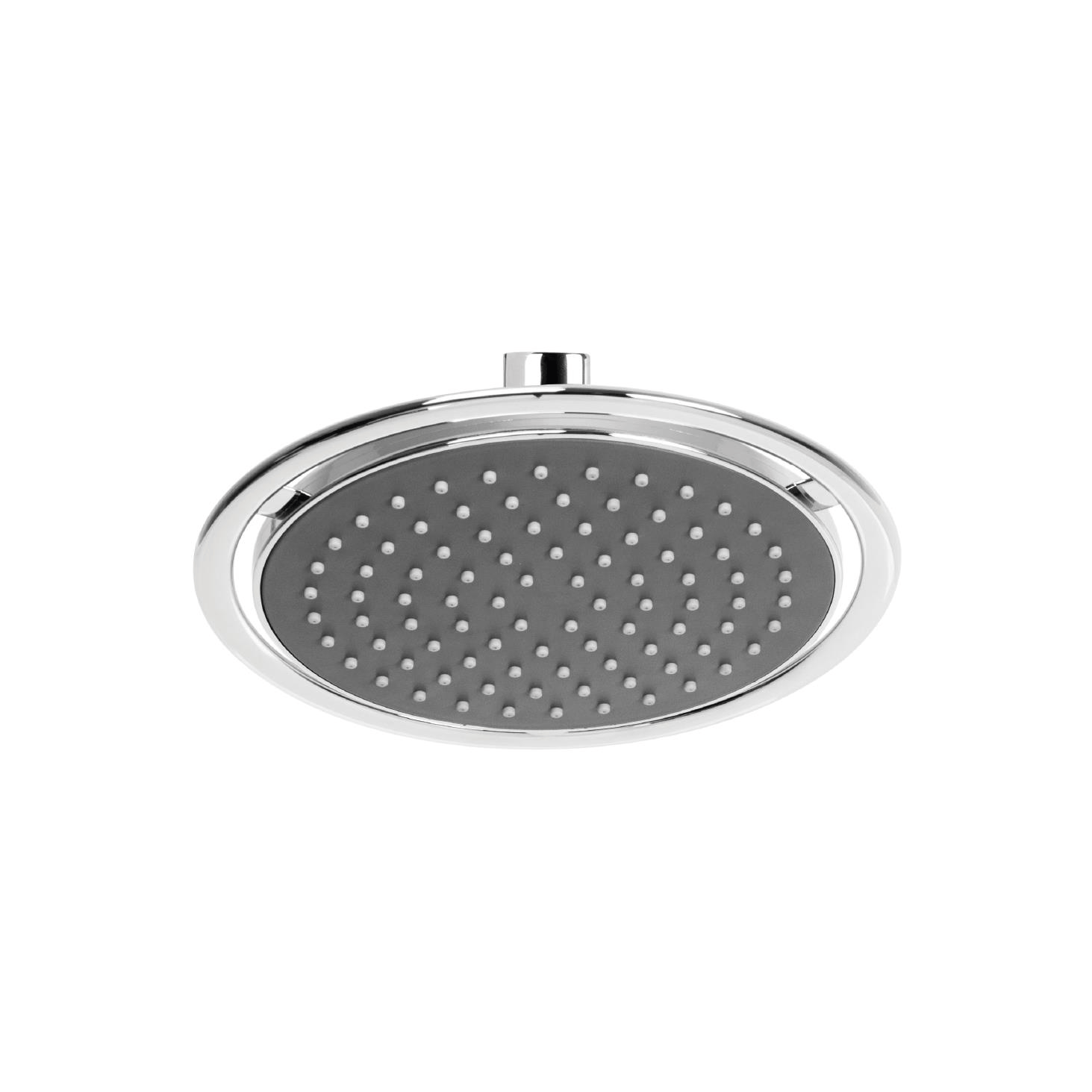 ABS SLİM KROM KAPLI YUVARLAK TEPE DUŞU -  Ø235MM - KROM GRİ