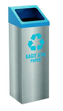 GERİ DÖNÜŞÜM KUTUSU PASL. 28*24*72CM