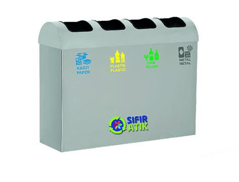 GERİ DÖNÜŞÜM ÜNİTESİ 4LÜ PASL. 30*70*95CM