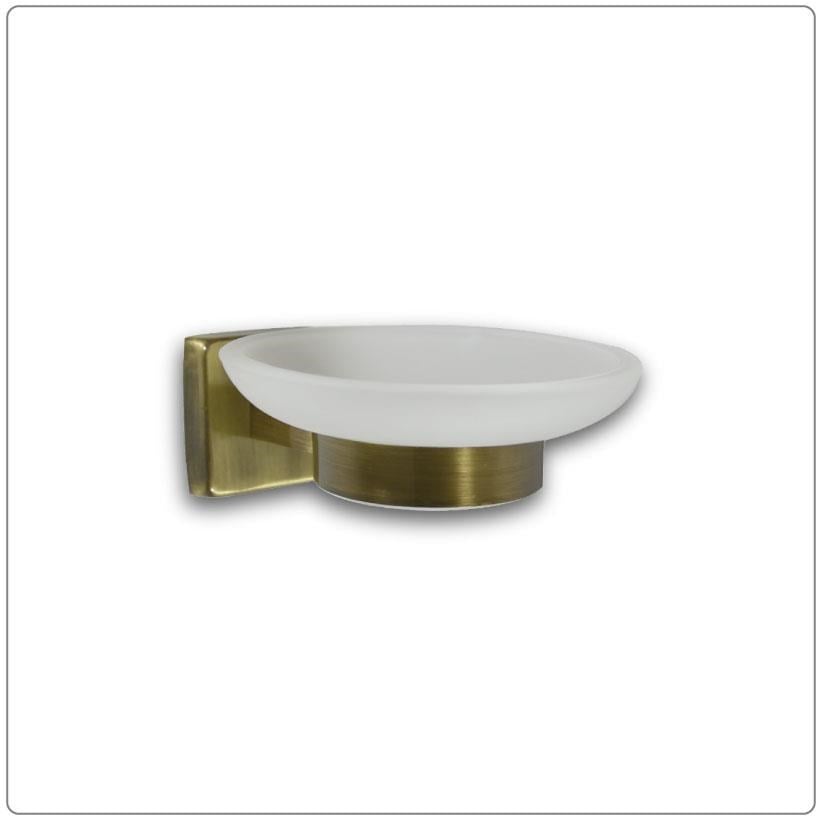 LARA Antik Paslanmaz Çelik Cam Sabunluk
