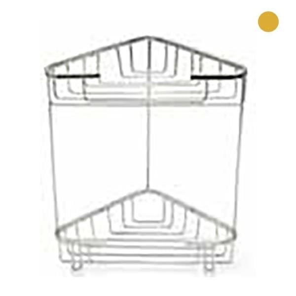 MONO KÖŞELİ ŞAMPUANLIK 2Lİ ALTIN 22*22CM