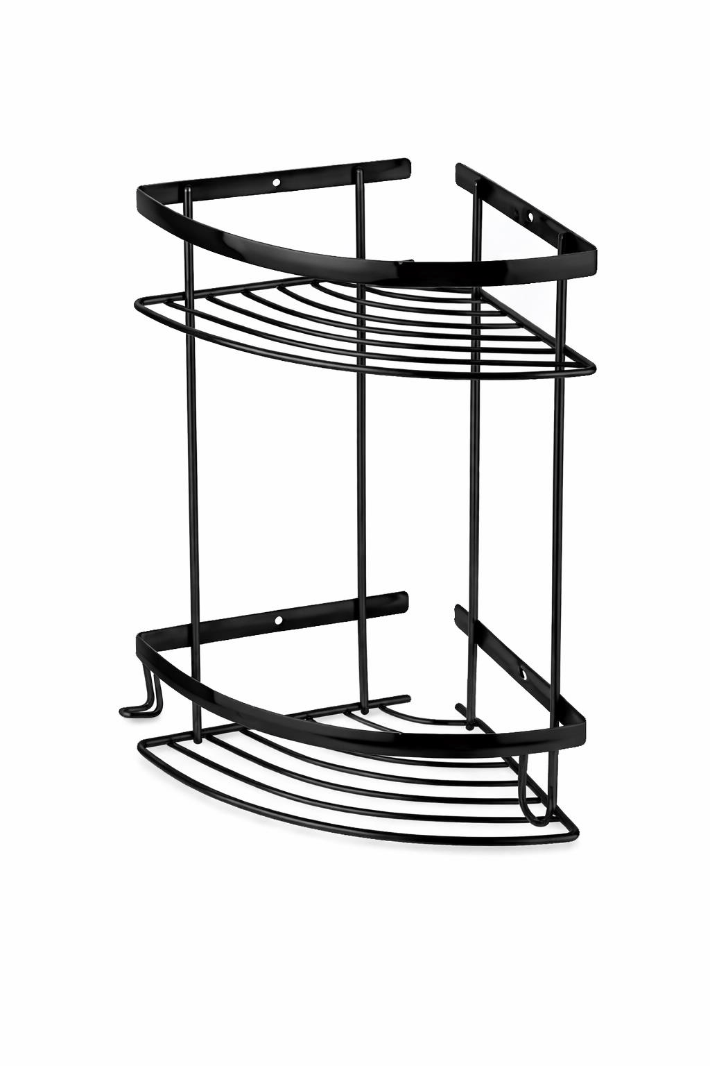 NORM OVAL ŞAMPUANLIK 2Lİ 18*18CM SİYAH