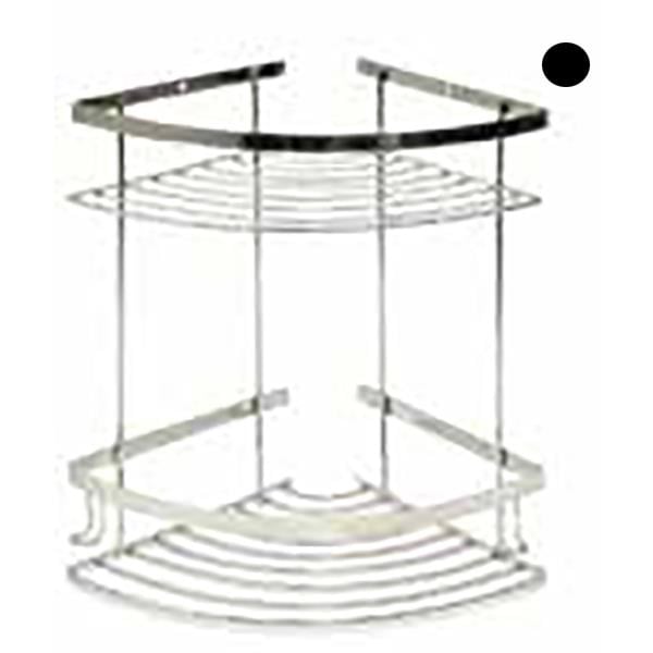 NORM OVAL ŞAMPUANLIK 2Lİ SİYAH 22*22CM