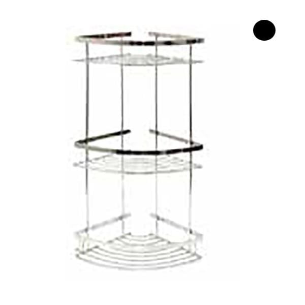 NORM OVAL ŞAMPUANLIK 3LÜ SİYAH 22*22CM