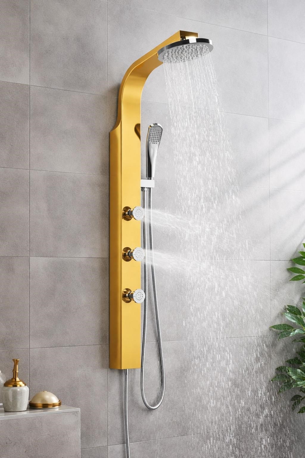 PANEL DUŞ SİSTEMİ SUS 304 İNOX PVD ALTIN