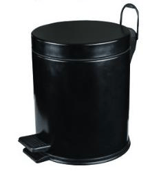 PEDALLI ÇÖP KOVASI 5LT Ø21*26CM SİYAH