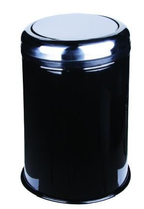 PRATİK KAPAK ÇÖP KOVASI 45LT Ø31*57CM SİYAH