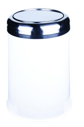 PRATİK KAPAK ÇÖP KOVASI 8LT Ø21*32CM BEYAZ