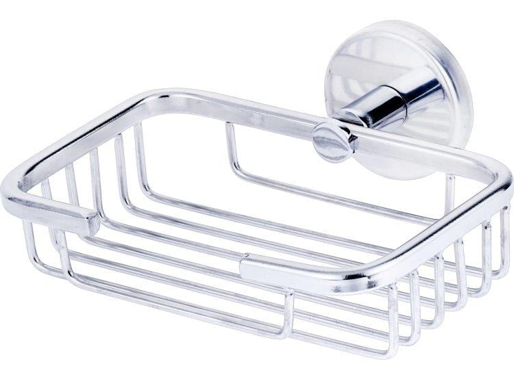 Sabunluk Kare Rozetli Krom 13*15Cm