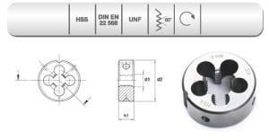  EVAR  HSS DIN 223/B    PAFTA   UNF- 3/4