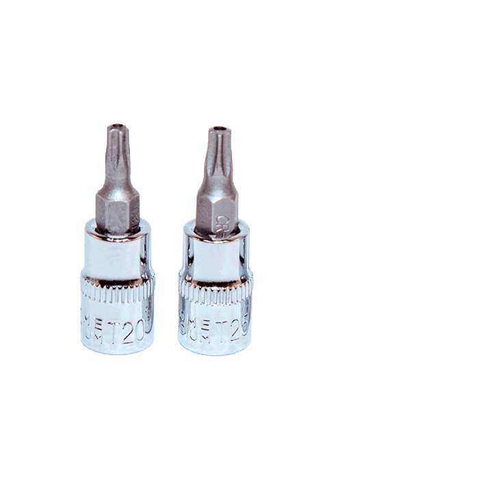 1/4inç Star Delikli Torx CrV Lokmalar
