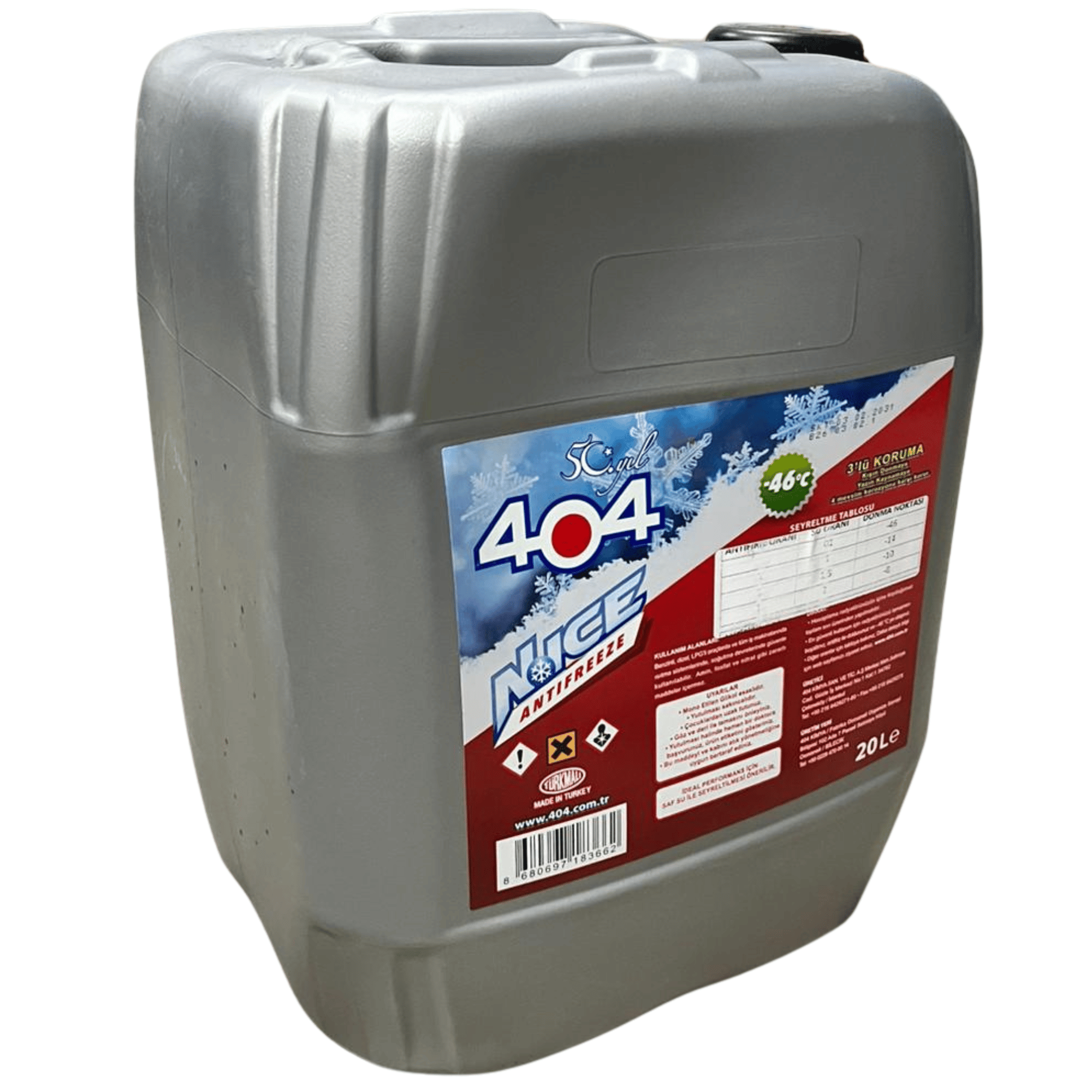 404 ANTİFRİZ KIRMIZI 20 LT