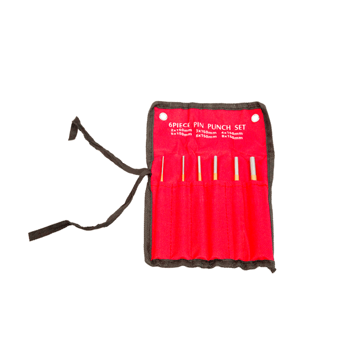 6 Parça Düz Pim Uzun Zımba Takımı