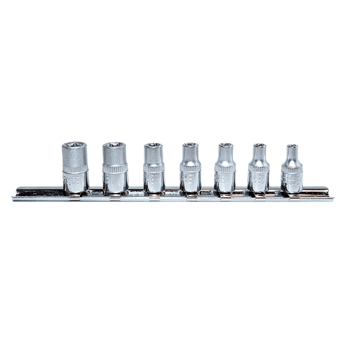 7 Parça 1/4inç CR-V E Tipi Torx Lokma Seti