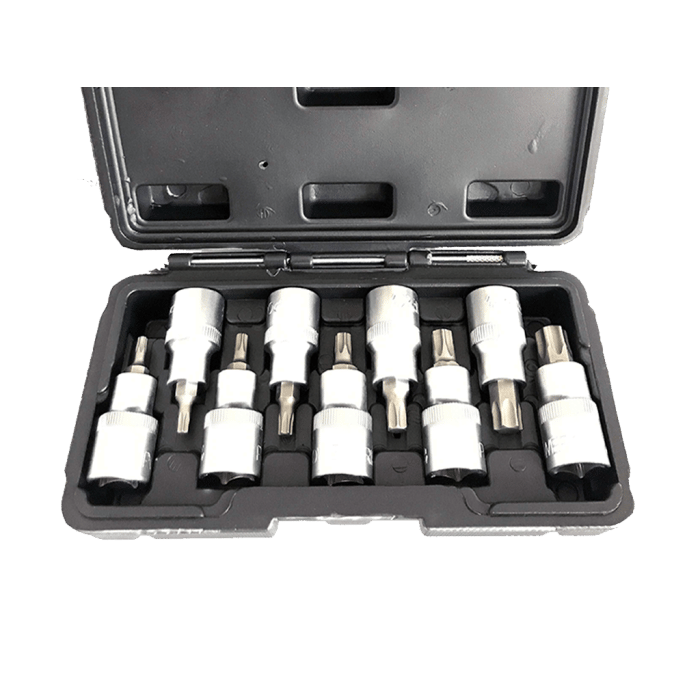 9 Parça 1/2inç CR-V Torx Lokma Seti