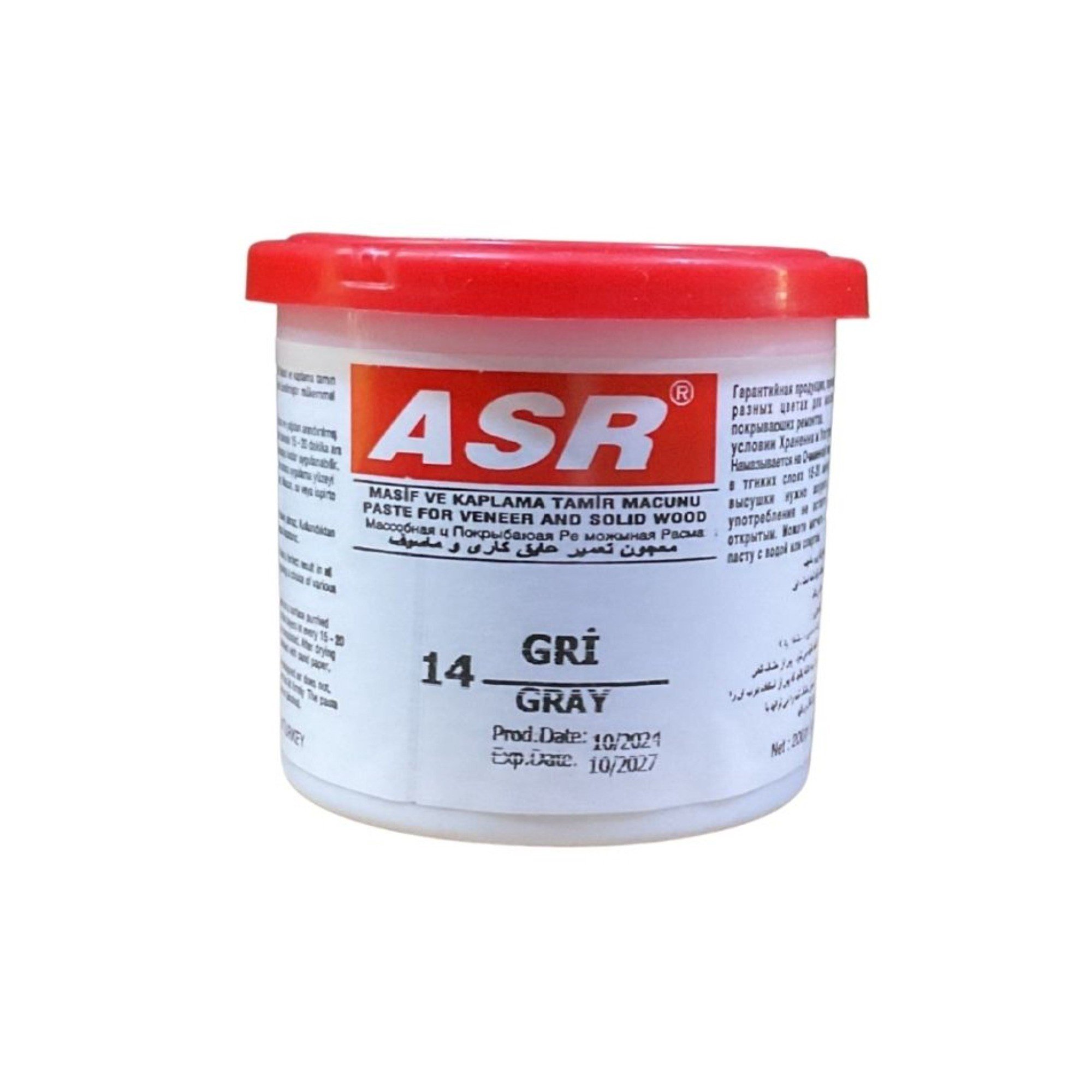ASR TAMİR MACUNU 200 GR GRİ
