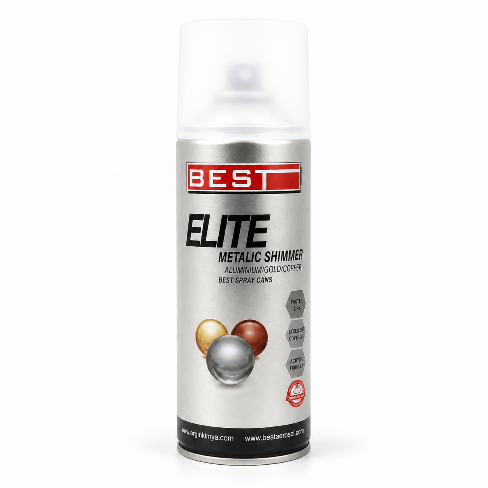 BEST PARLAK METAL SPREY BOYA 400 ML ALÜMİNYUM