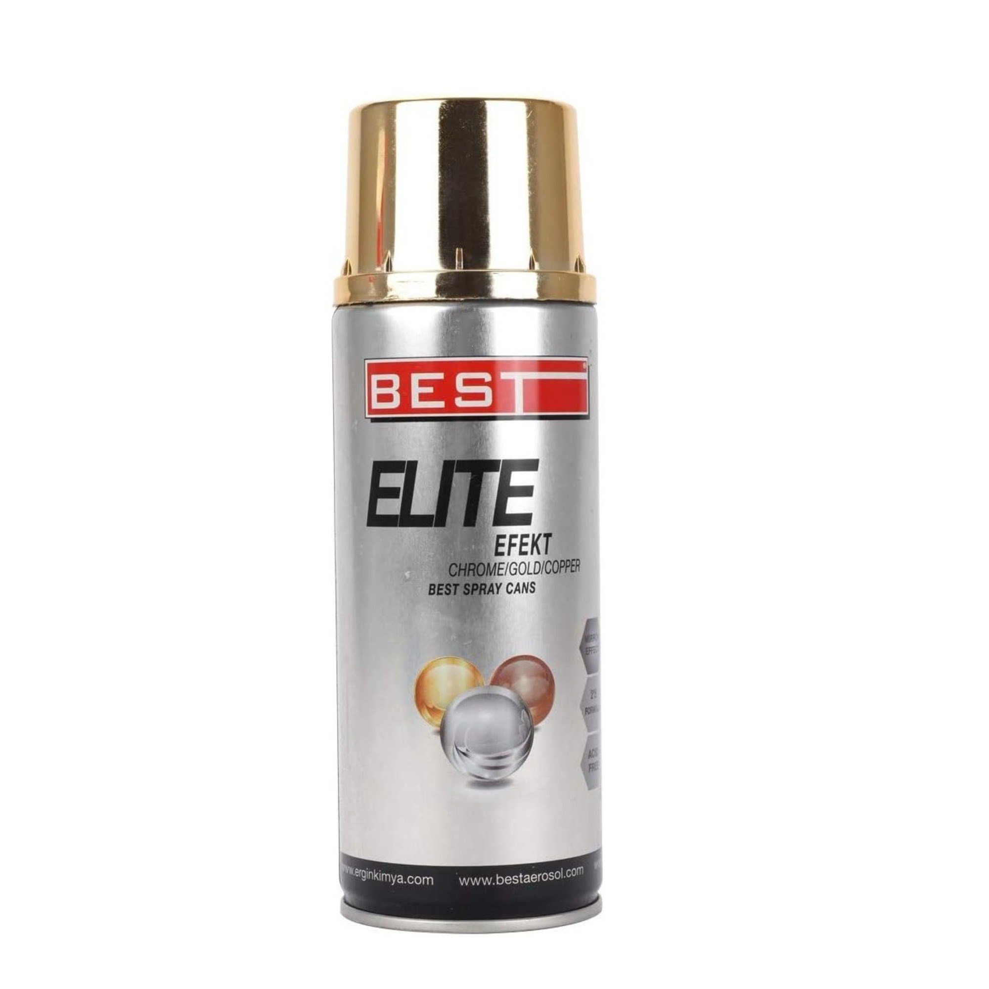 BEST PARLAK METAL SPREY BOYA 400 ML ALTIN (GOLD)