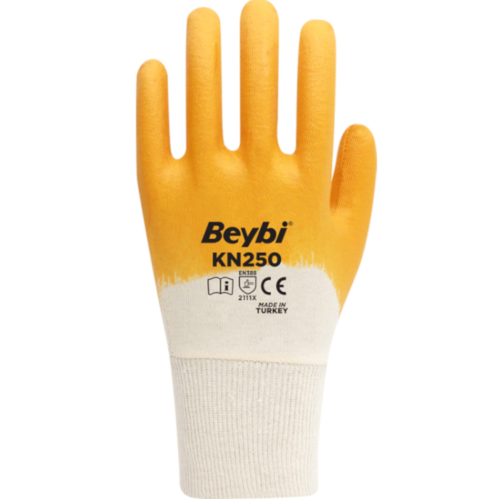 BEYBİ KN250 NİTRİL ELDİVEN SARI NO: 10