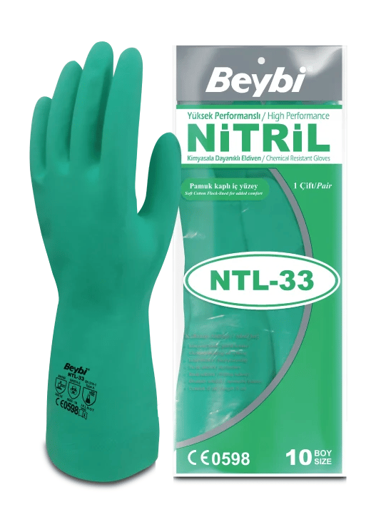 BEYBİ NİTRİL NTL-33 YEŞİL ELDİVEN NO:9