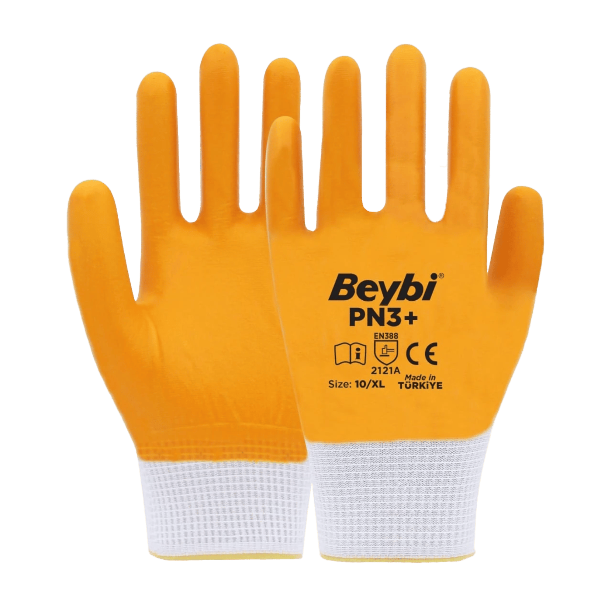 BEYBİ PN3+ TAM KAPLI NAYLON NİTRİL ELDİVEN NO:9