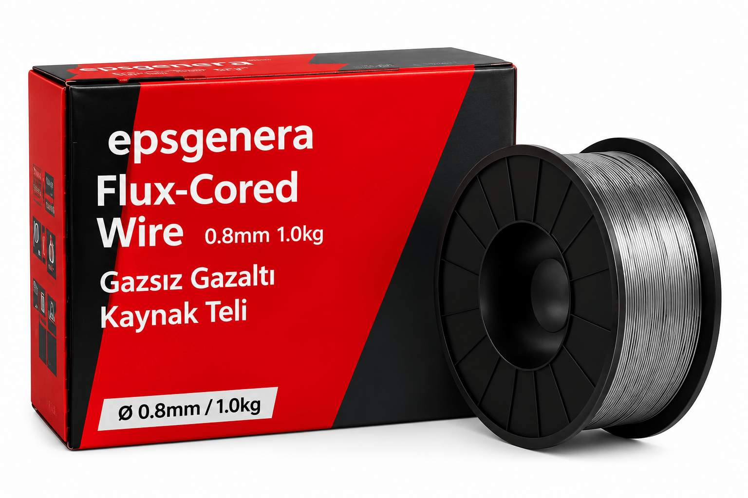 Epsgenera 0.8 mm 1 Kg Gazsız Gazaltı Özlü Kaynak Teli (Flux-Cored Wire)