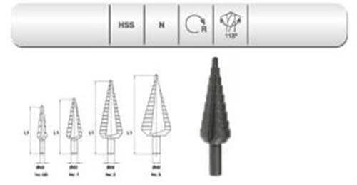 EVAR  HSS 14 KADEMELİ SAC DELME MAT.   4-30 MM