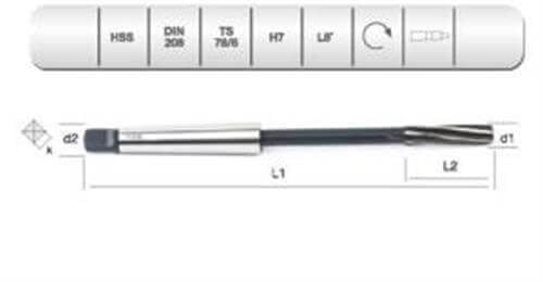 EVAR  HSS DIN 208 L-RN MAK.RAYBASI 19  MM.H7