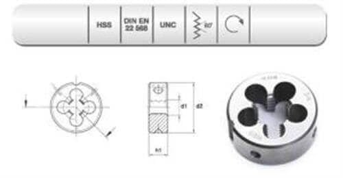 EVAR  HSS DIN 223/B    PAFTA   UNC- 1/2