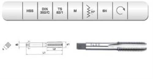 EVAR  HSS DIN 352 SON KILAVUZ  20' M 7   (6H)