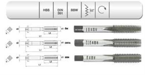 EVAR  HSS DIN351 3 LU EL KLZ    W 7/16''
