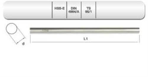 EVAR  HSSE-Co10 DIN4964 A TORNA KAL.  6X100